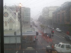 大雨中的Brisbane
