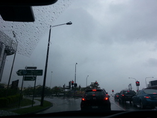 大雨中的Brisbane